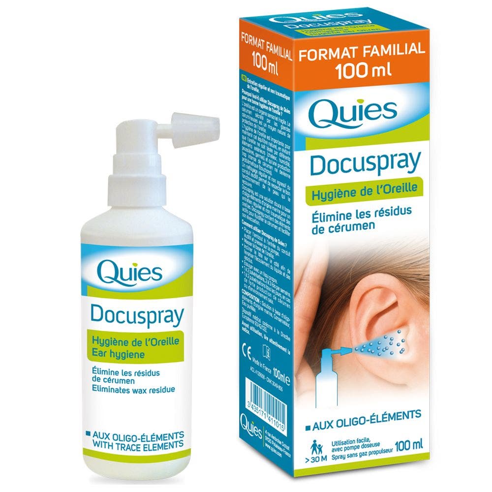 Quies Docuspray Ear Hygiene 100ml (3.38fl oz)