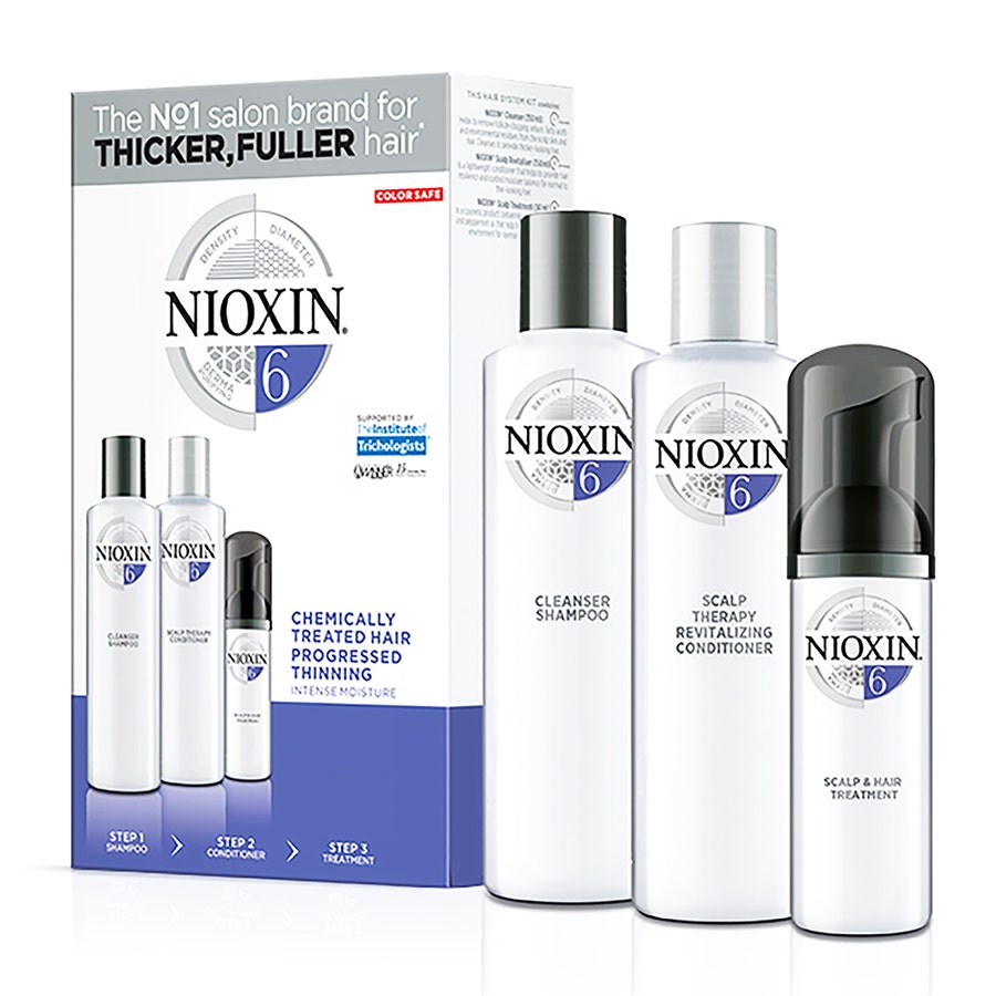 Nioxin System 6 Kit Densifying Treatment for Chemically Treated and Very Thinning Hair 350ml (11.83fl oz)