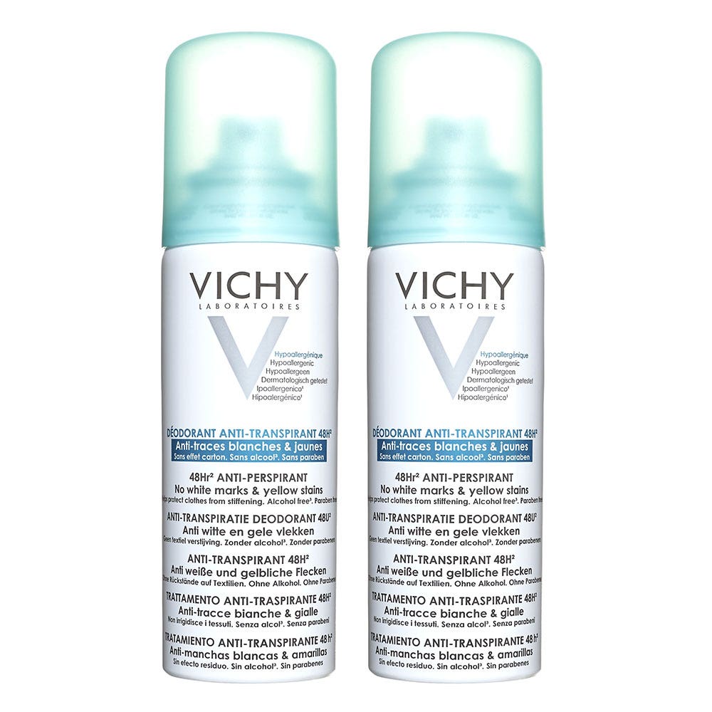 Vichy Deodorants Anti Perspirant 48 H Spray 2x125ml (4.23fl oz)