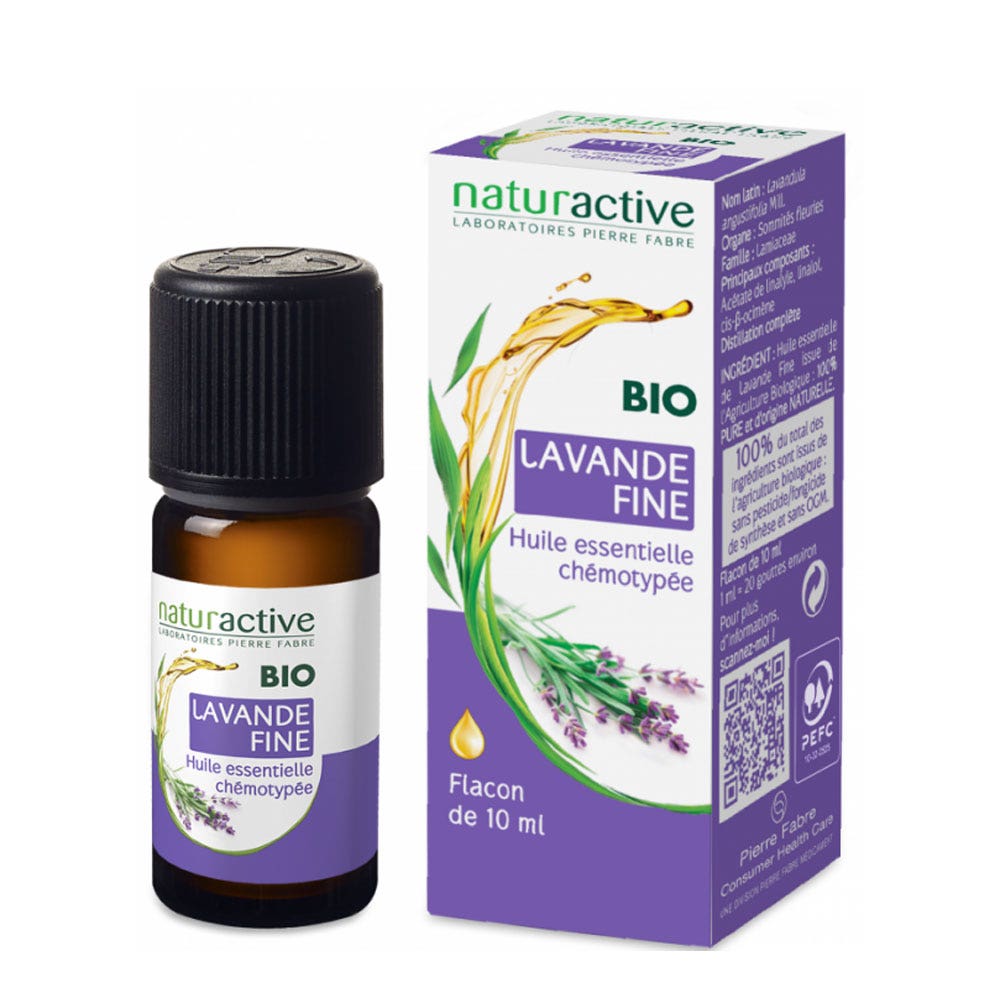 Naturactive Organic Fine Lavender Essential Oil 10ml (0.34fl oz)