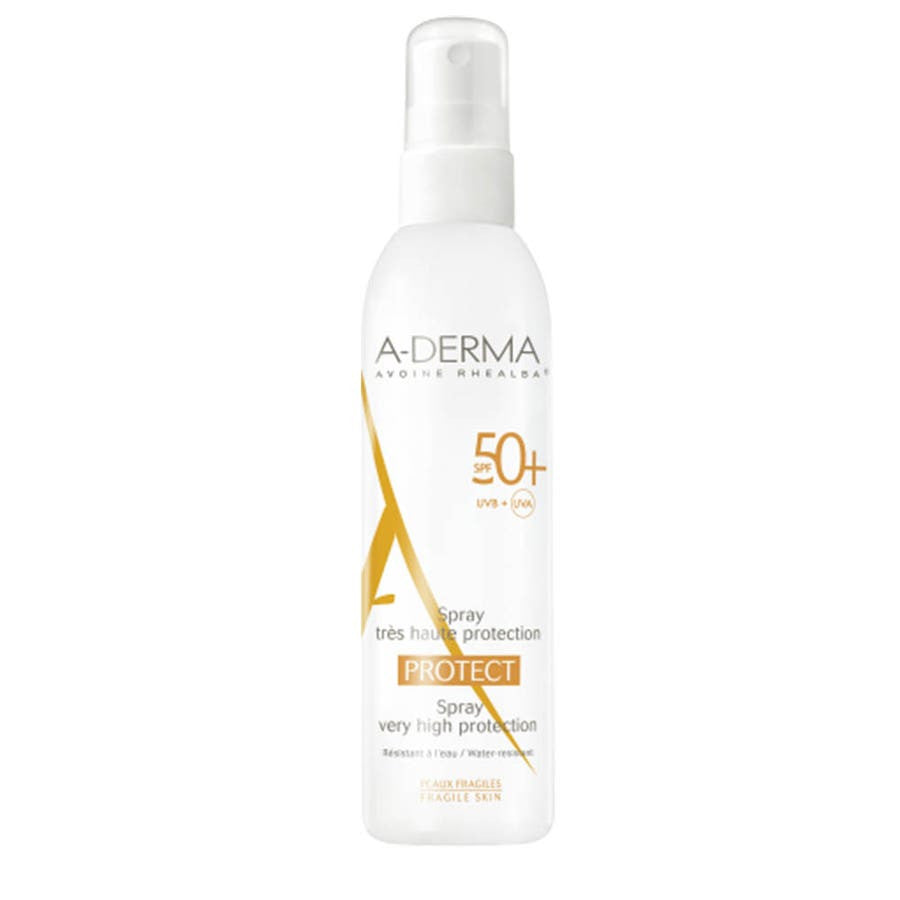 Spray solaire A-Derma Protect Spf50+ 200 ml (6,76 fl oz) 