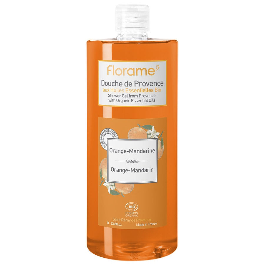 Florame Provence Gel Douche Orange Mandarine Bio 1L (33.81 fl oz) 