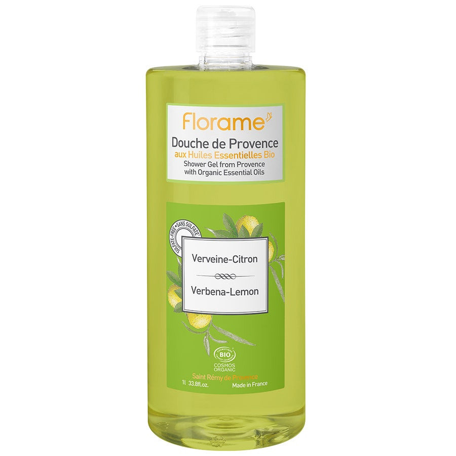 Florame Gel Douche De Provence Verveine Citron Bio 1L (33,81fl oz) 