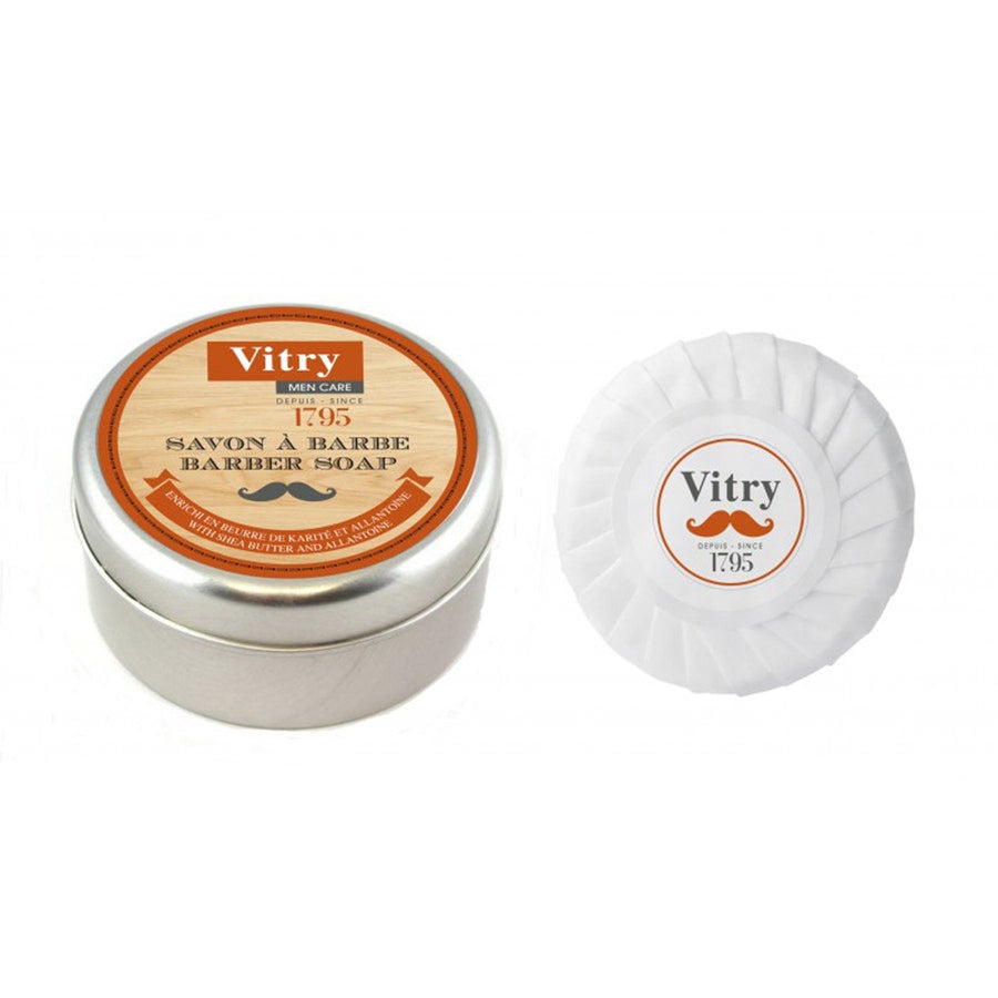 Vitry Barber Soap Enriched with Shea Butter and Allantoin 100g (3.52 oz)