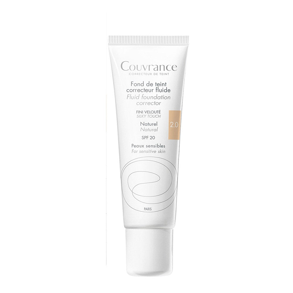 Avène Couvrance Corrective fluid foundation with velvety finish, SPF20 for sensitive skin 30ml (1.01fl oz) - FrenchBeautyHub