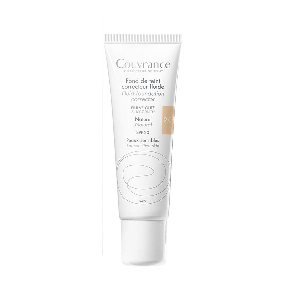 Avène Couvrance Corrective fluid foundation with velvety finish, SPF20 for sensitive skin 30ml (1.01fl oz) - FrenchBeautyHub
