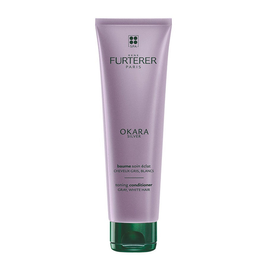 Après-shampoing tonifiant Okara de René Furterer pour cheveux gris, blancs et blonds platine 150 ml 