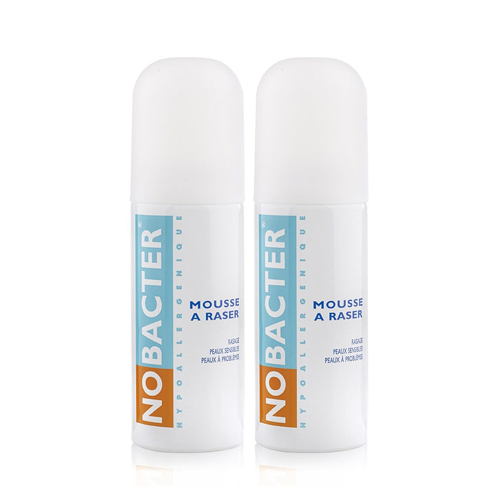 Nobacter رغوة حلاقة للبشرة الحساسة أو المعرضة للمشاكل 2x150ml