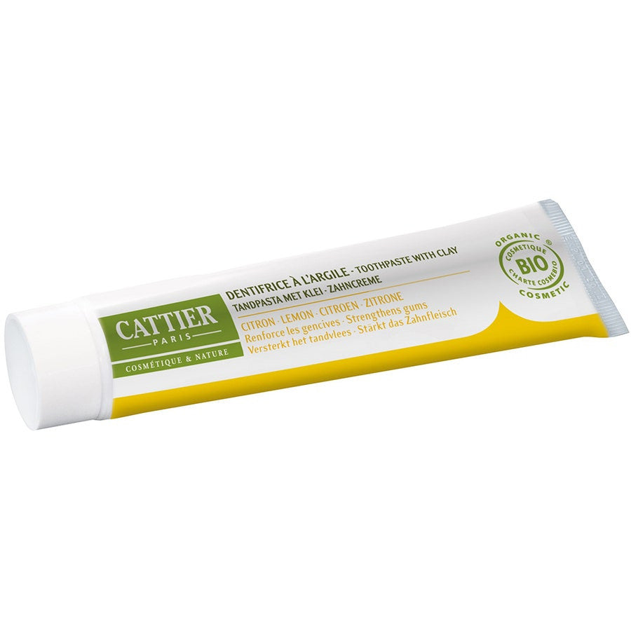 Dentifrice à l'argile Cattier Dentargile au citron 75 ml 