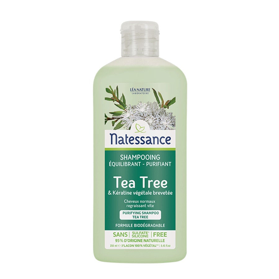 Natessance Shampooing Equilibrant Et Purifiant à l'Arbre à Thé 250 ml (8,45 fl oz) 