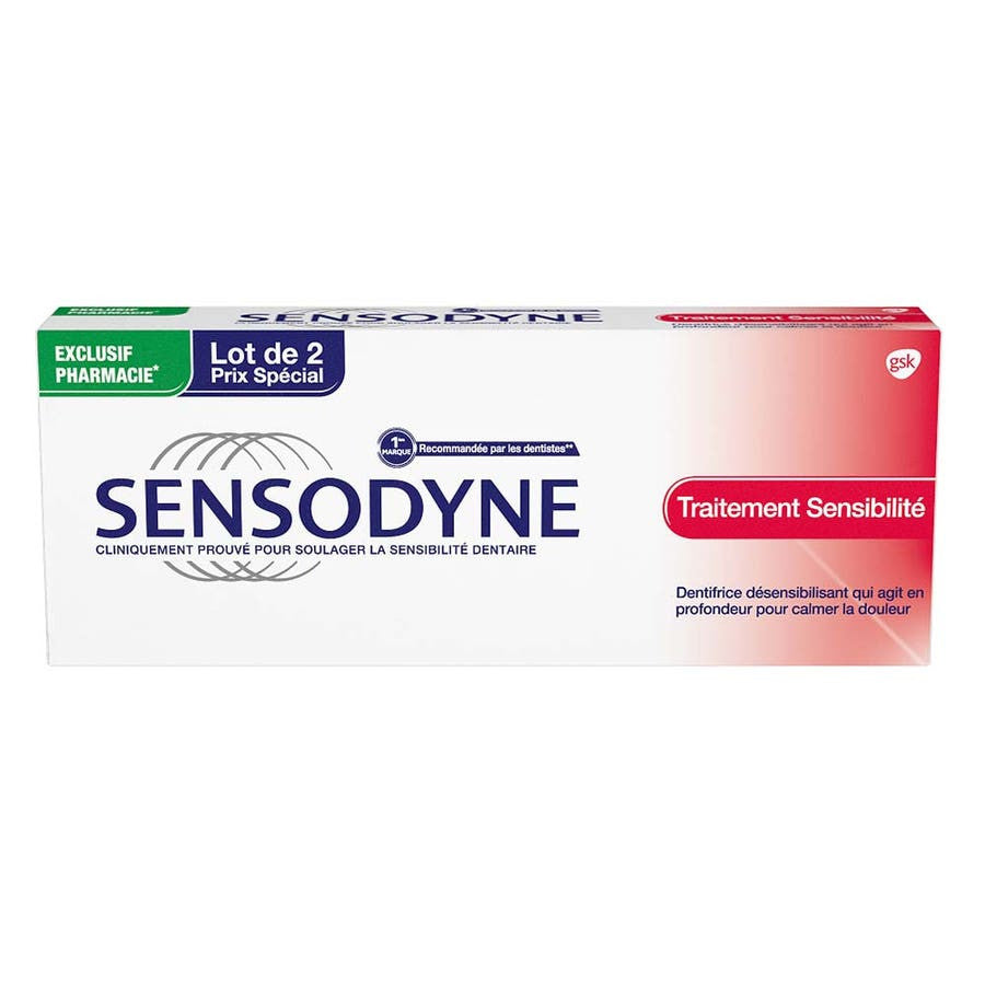 Sensodyne Sensitivity Treatment Toothpaste 75ml x2 (2.53fl oz x2)