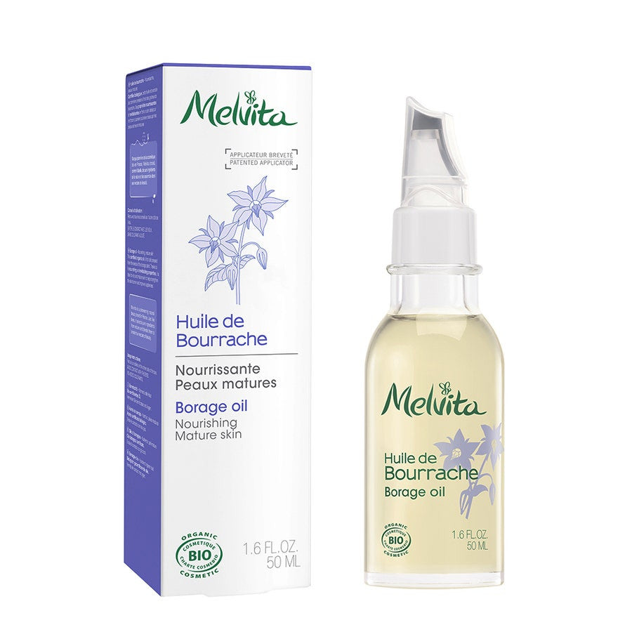 Melvita Borage Oil 50ml (1.69 fl oz) - Rich in Gamma-Linolenic Acid