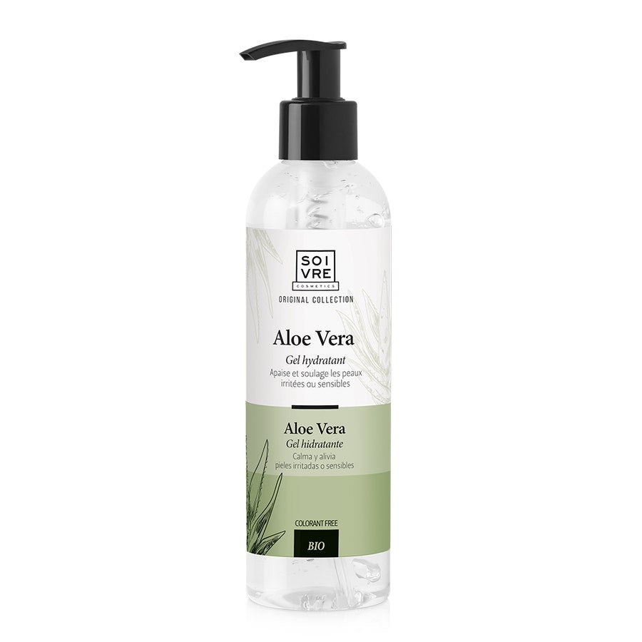 Gel hydratant bio à l'aloe vera Soivre Cosmetics 250 ml (8,45 fl oz) 