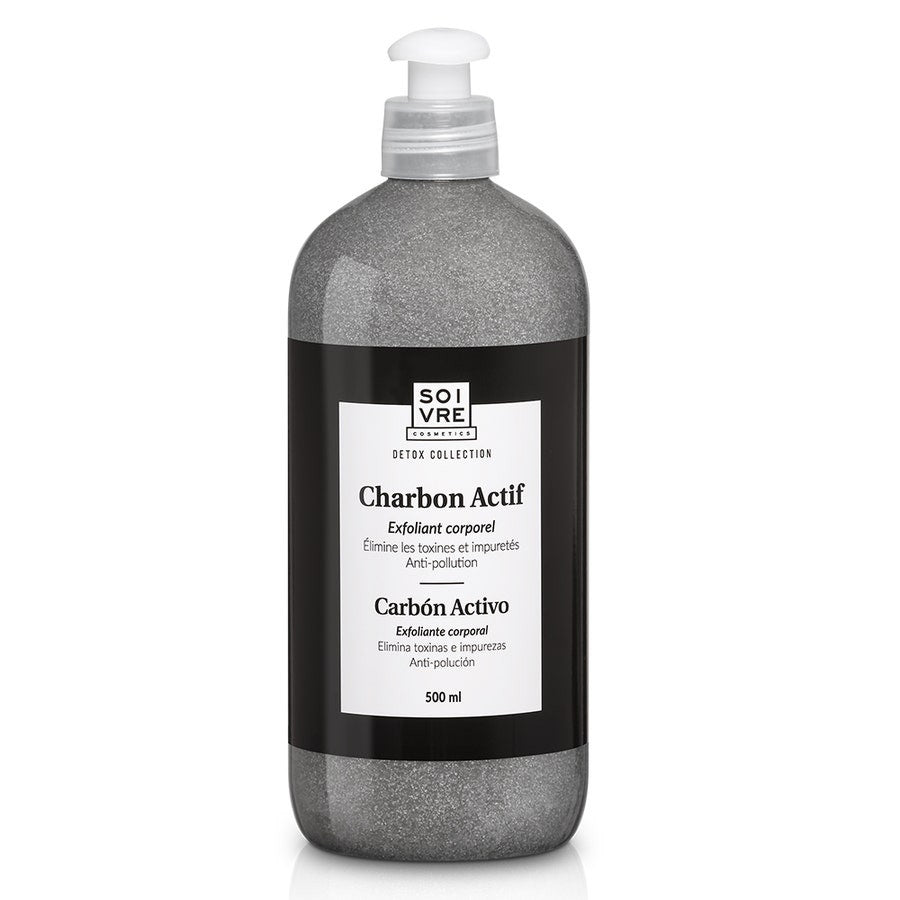 Soivre Cosmetics Active Charcoal Exfoliating Charcoal Gel Body 500ml (16.90fl oz)