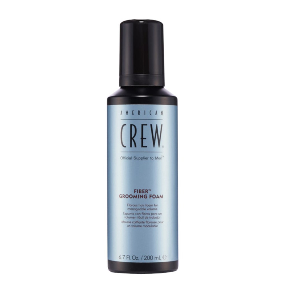 American Crew Mousse Coiffante Fibreuse Pour Un Volume Modulable Fiber Grooming Foam 200ml (6.76fl oz)