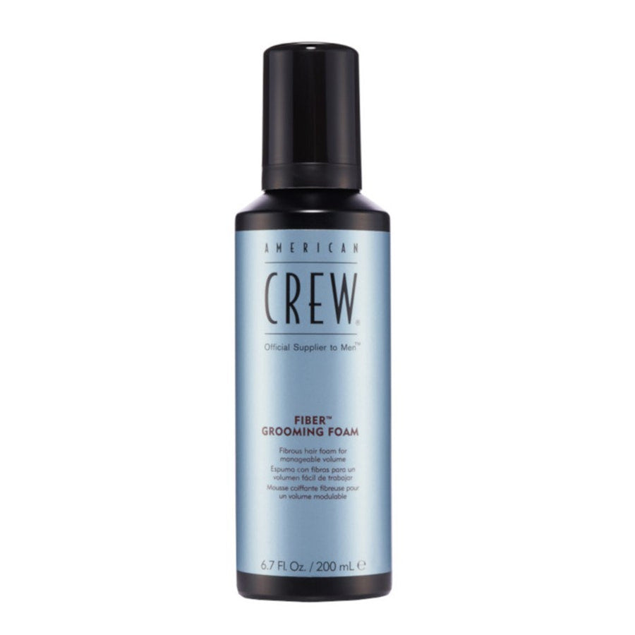 American Crew Fiber Grooming Foam Fiber Grooming Mousse for Adjustable Volume 200ml (6.76fl oz)