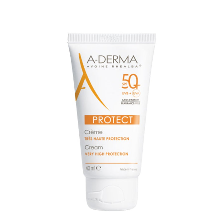 A-Derma Protect Crème Très Haute Protection SPF50+ Sans Parfum 40ml