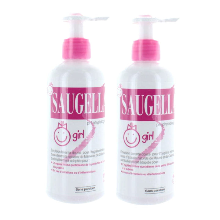 Saugella Girl Intimate Hygiene 2x200ml (6.76fl oz)