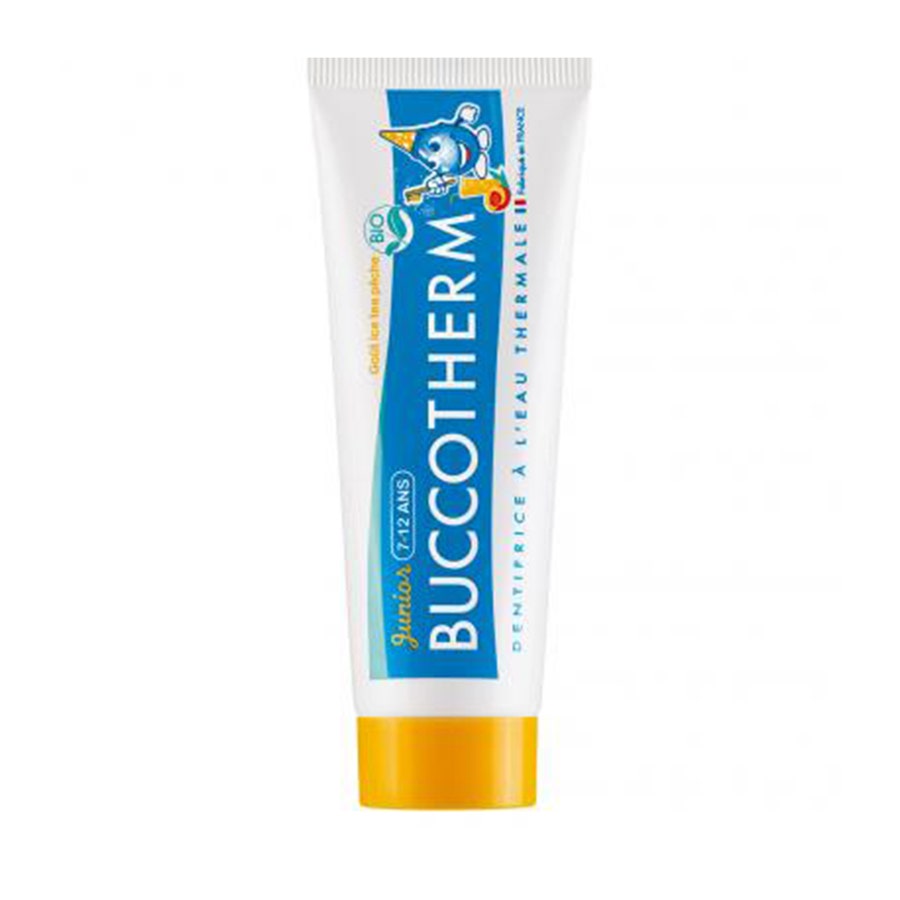 Buccotherm Gel Toothpaste Ice Tea Peche Bio Juniors 7-12 50ml (1.69fl oz)