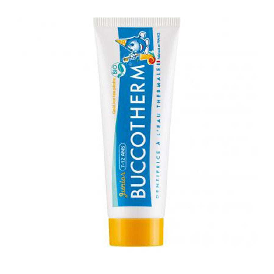 Buccotherm Gel Dentifrice Thé Glacé Pêche Bio Juniors 7-12 50 ml (1,69 fl oz) 