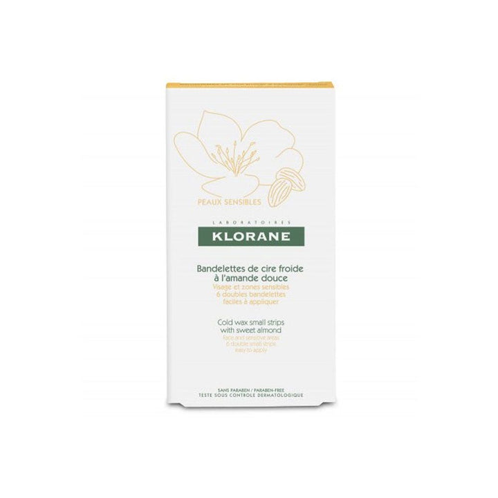 Klorane Sweet Almond 6 Wax Strips With Sweet Almond x6