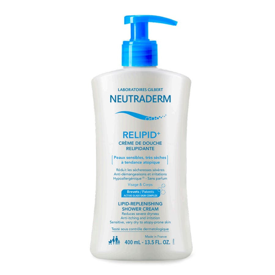 Crème de douche Neutraderm Relipid Peaux sensibles 400 ml 