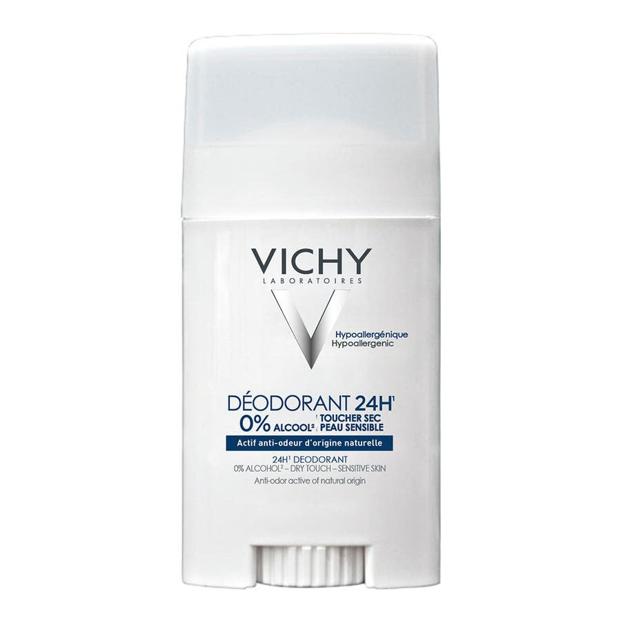 Déodorant Vichy 24H Peaux Sensibles Stick Sans Aluminium 40 ml 