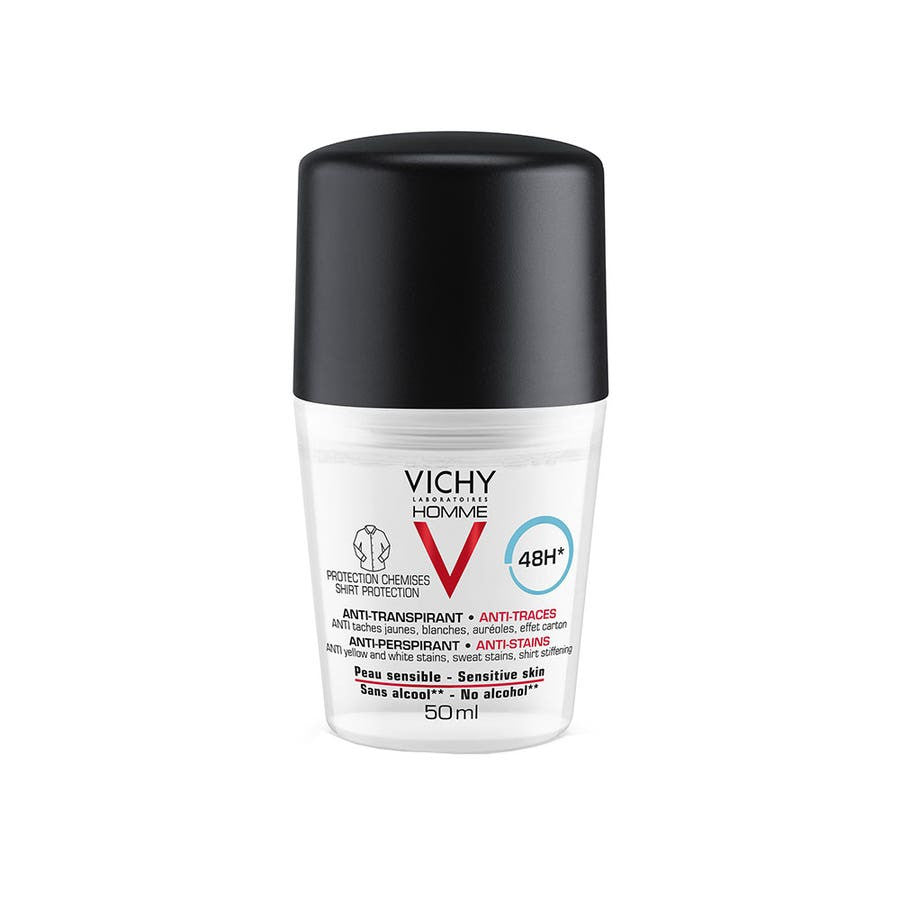 Vichy Déodorant Roll-On Anti-Transpirant 48h Anti-Taches 50 ml 