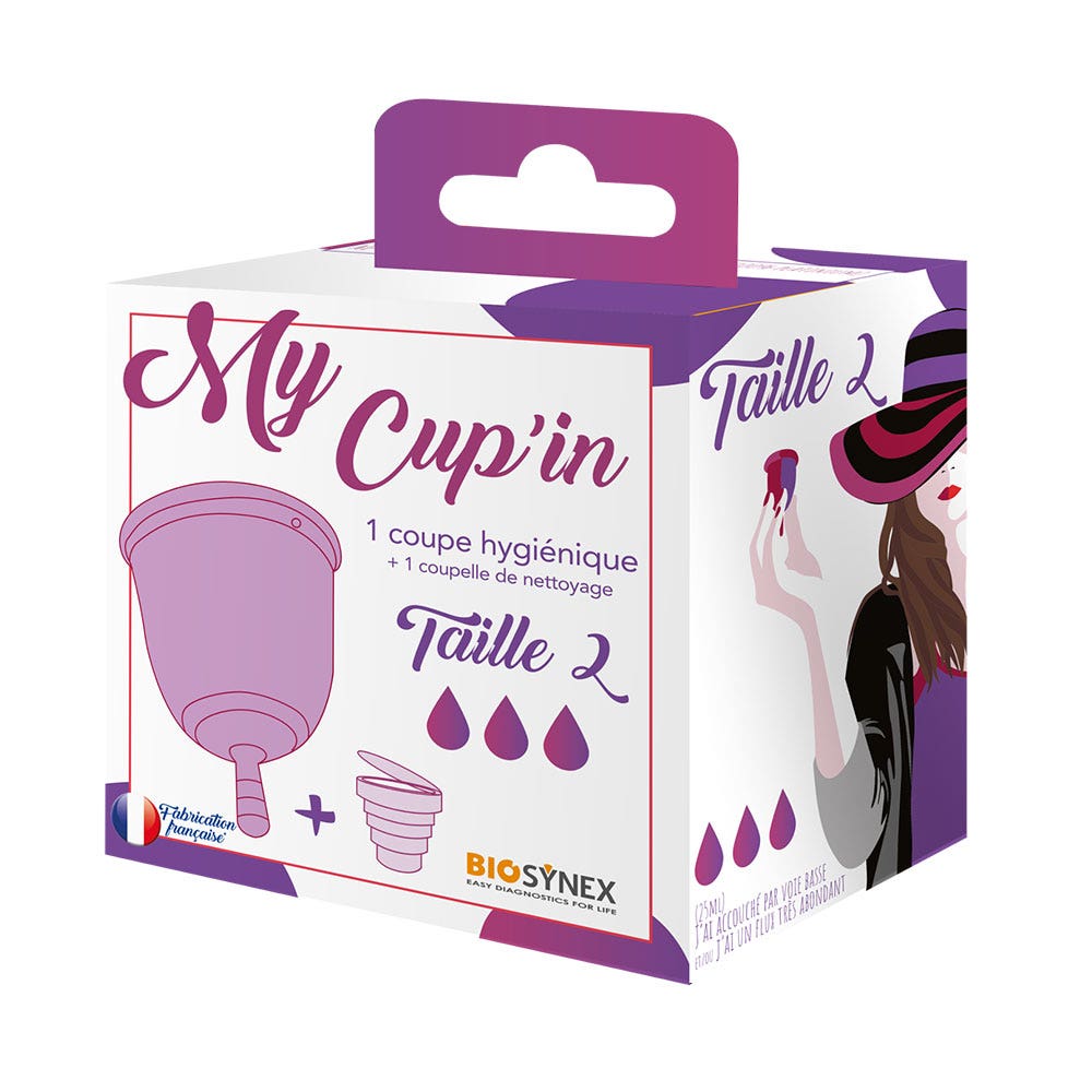 Biosynex My Cup'in 1 Hygiene Cup + 1 Cleaning Cup Size 2