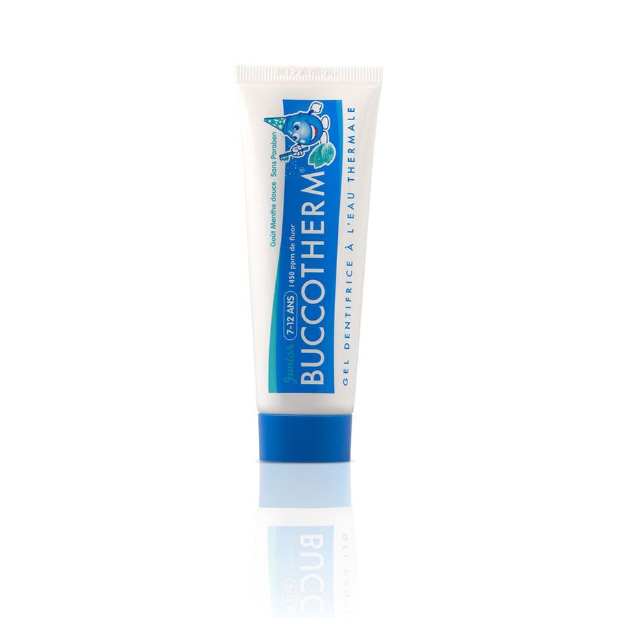 Dentifrice Buccotherm pour enfants de 7 à 12 ans, saveur menthe douce, 50 ml (1,69 fl oz) 