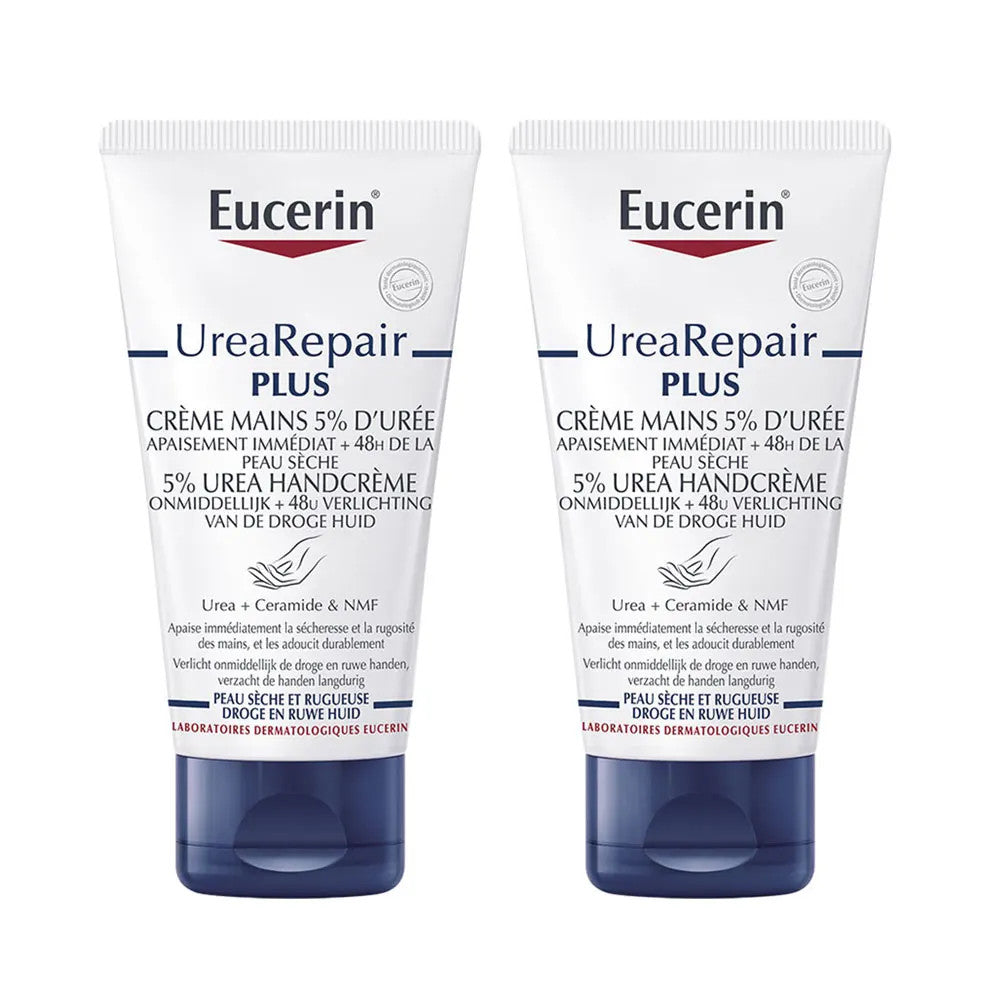 Crème mains réparatrice Eucerin UreaRepair Plus 5 % d'urée pour peaux sèches 