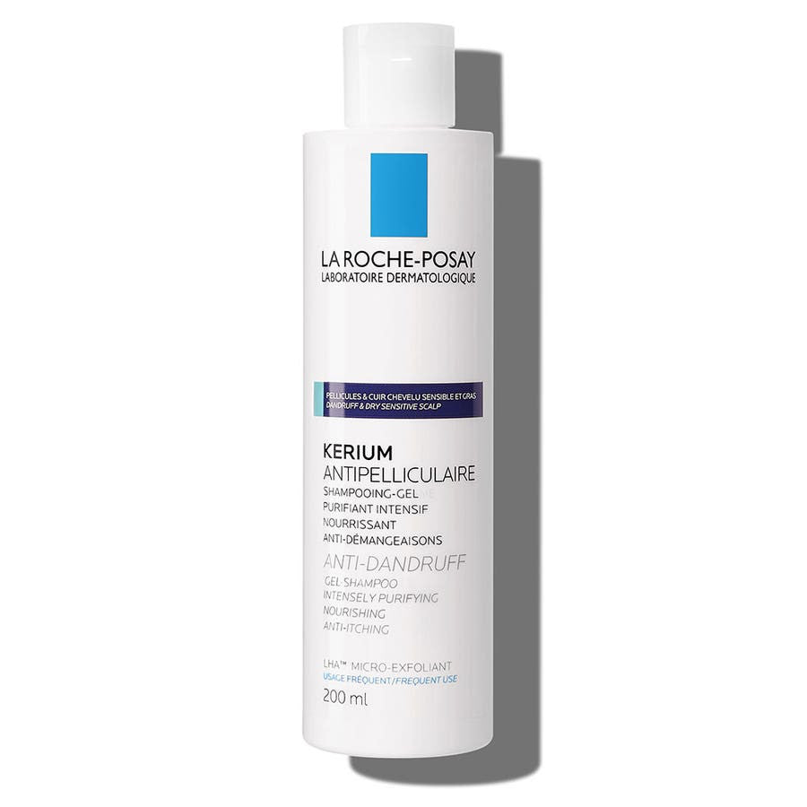 La Roche-Posay Kerium Anti-Dandruff Gel-Shampoo Oily Scalp 200ml (6.76fl oz)