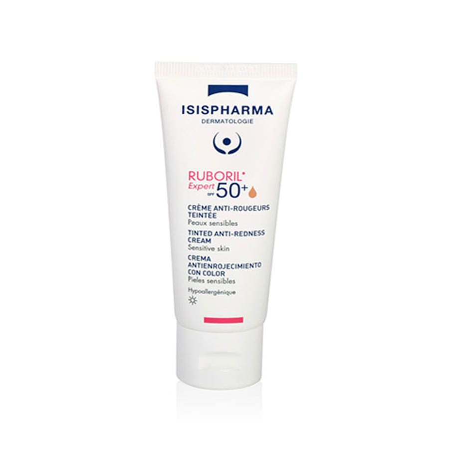 Isispharma Ruboril Crème Experte Teintée Anti-Rougeurs Peaux Sensibles 50+ 40 ml 