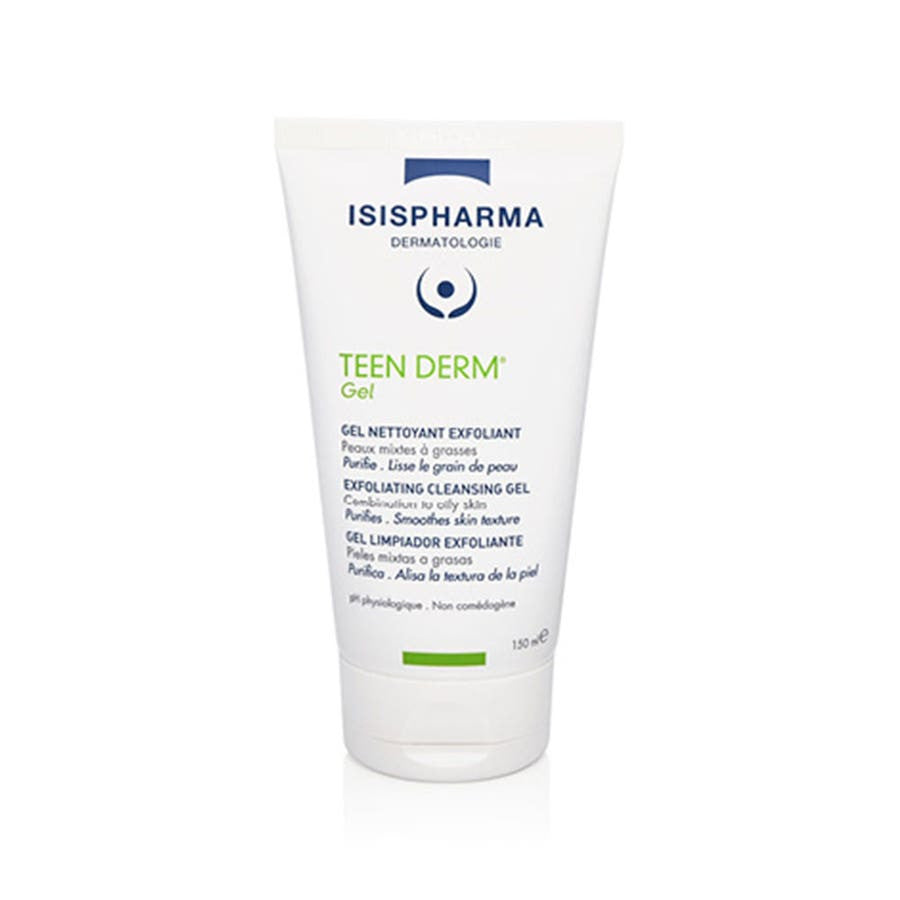 Isispharma Teen Derm Exfoliating Cleansing Gel Combination Oily Skin 150ml (5.07fl oz)