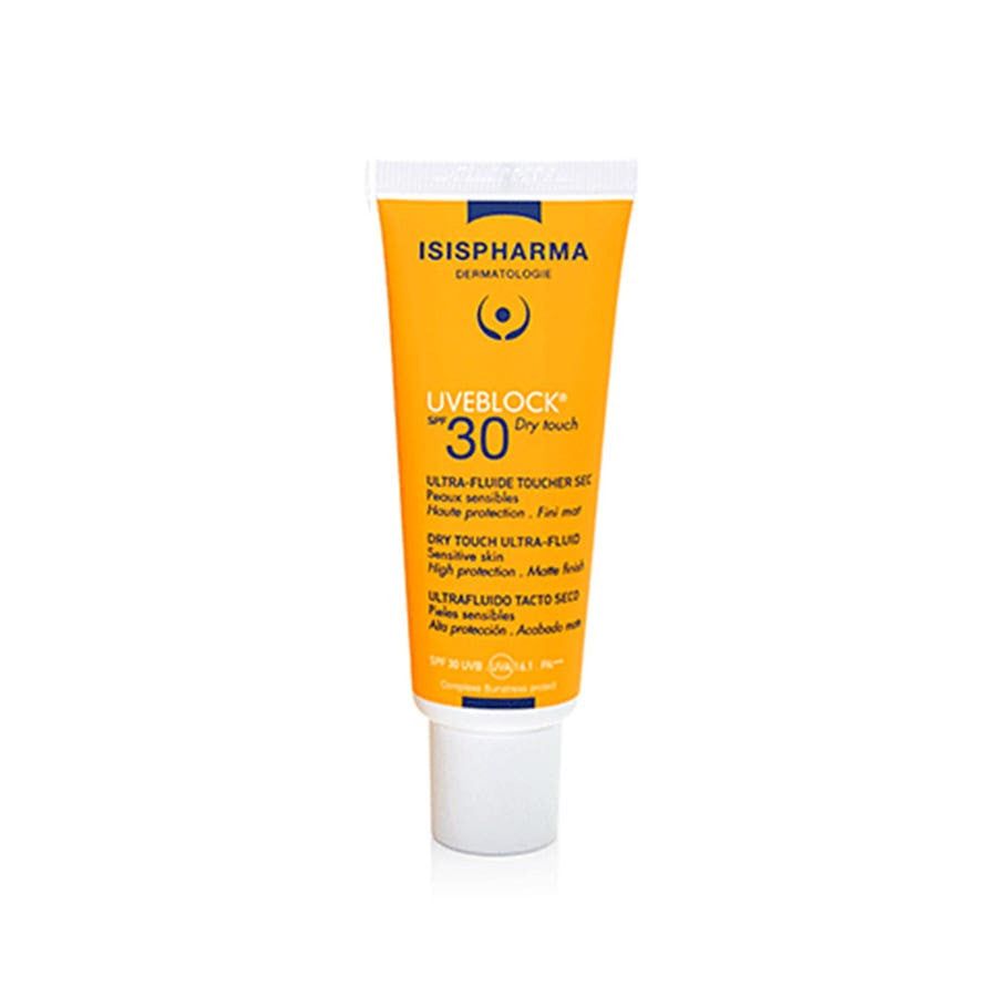 Crème solaire Isispharma Uveblock Ultra Fluid Dry Touch SPF 30+ pour peaux sensibles 40 ml 