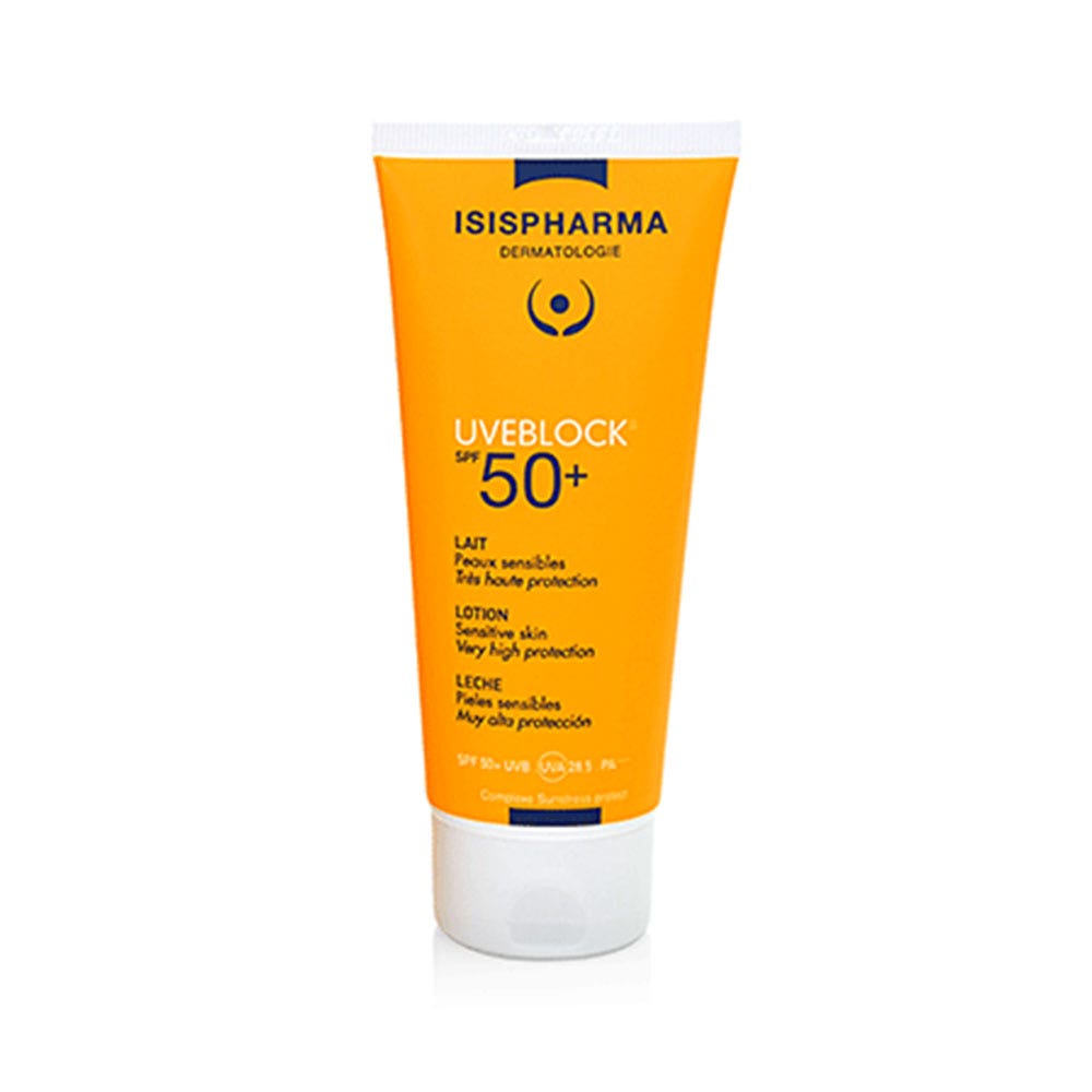 Isispharma Uveblock Very High Protection Milk Spf50+ for Sensitive Skin 100ml (3.38fl oz)