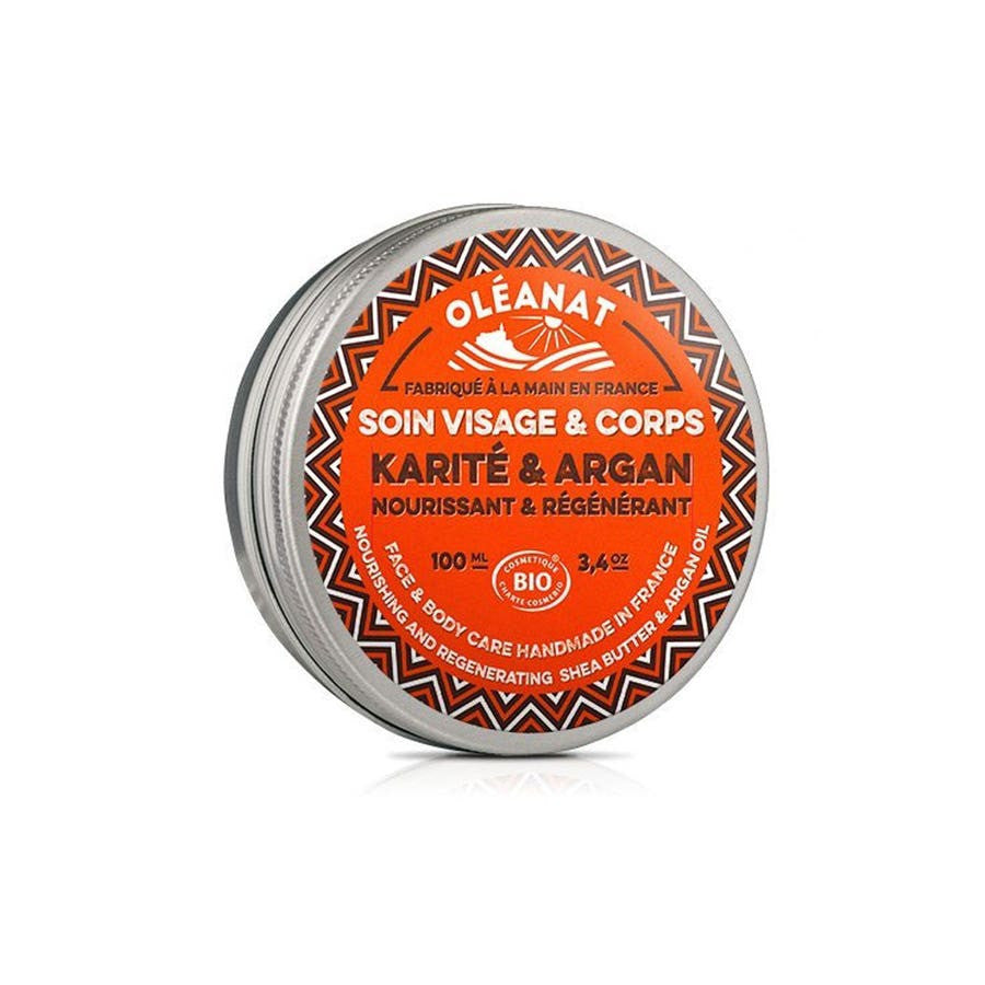 Oleanat Beurre de Karité et Huile d'Argan Bio Les Karites D'afrique 100 ml (3,38 fl oz) 