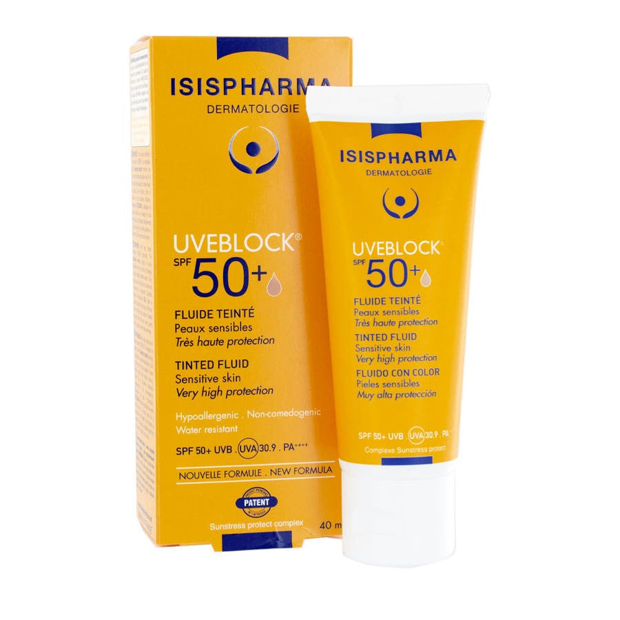 Isispharma Uveblock SPF50+ Fluide teinté pour peaux sensibles 40 ml 