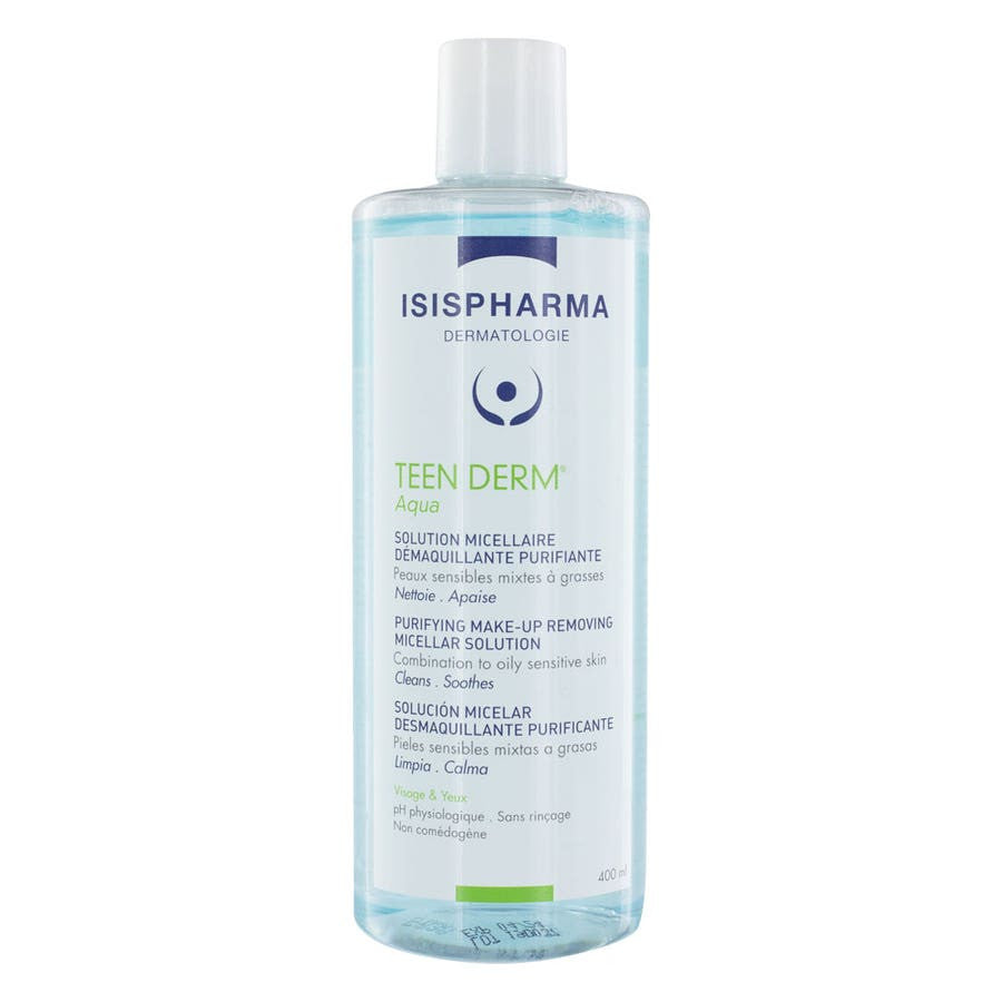 Isispharma Teen Derm Aqua Purifying Micellar Solution for Combination to Oily Skin 400ml (13.52fl oz)