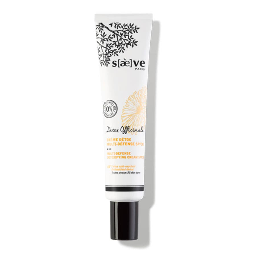 Saeve [Detox Officinale] Crème Détox Multi-défense Spf30 Tous Types de Peaux 40 ml (1,35 fl oz) 