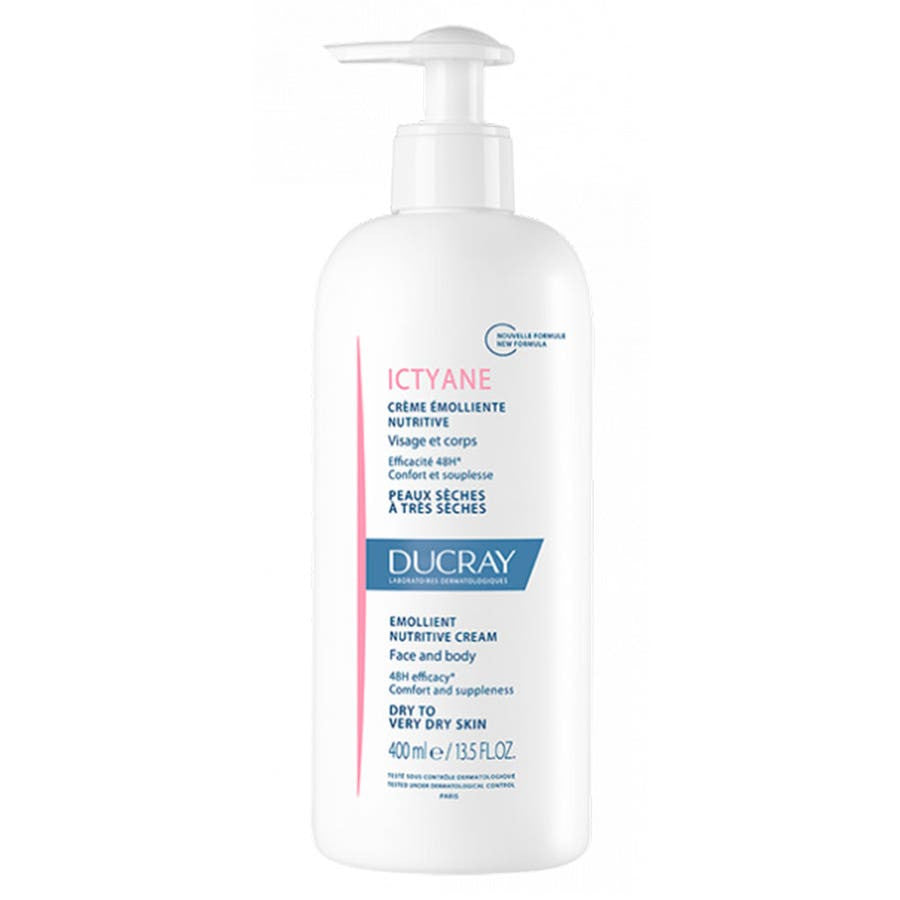 Ducray Ictyane Crème Émolliente Nutritive Peaux Sèches à Très Sèches 400 ml 