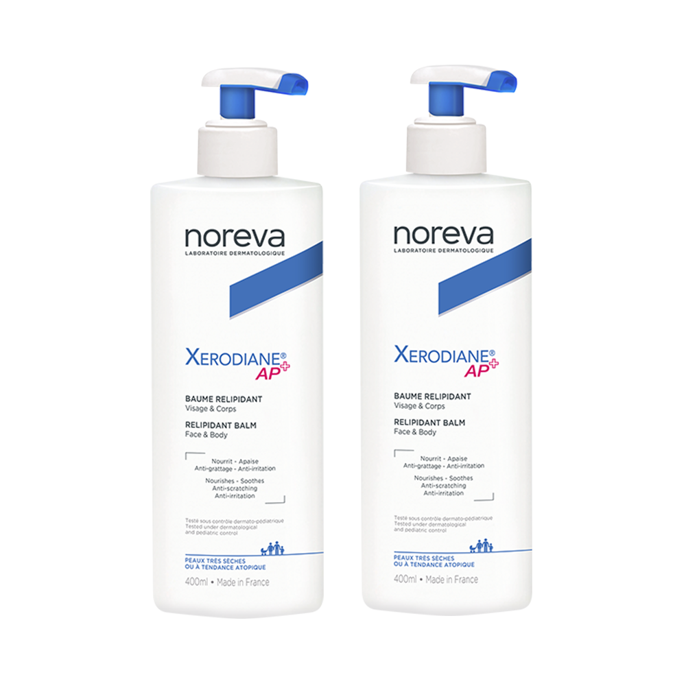 Noreva Xerodiane Cera+ Replenishing Balm Xerodiane Ap+ 2x400ml (13.53fl oz)