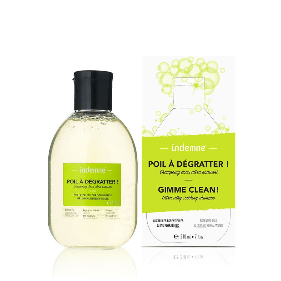 Indemne Poil A Degratter Shampoing Ultra Soyeux Apaisant Peaux et Cuir Chevelu Irrités 210 ml (7,10 fl oz) 