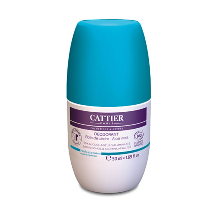 Cattier Organic Roll-On Deodorant Sea Breeze  50ml (1.69fl oz)