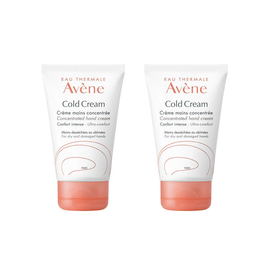 Avène Cold Cream Hand Cream 50ml x2 (1.69fl oz x2)