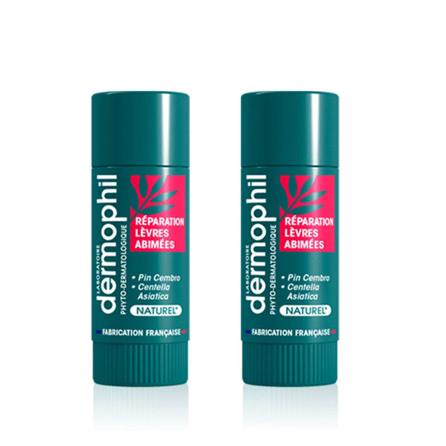 Dermophil Indien Repairing Lip Balm Damaged Chapped Lips Dermophil 2x 4g (0.14 oz)