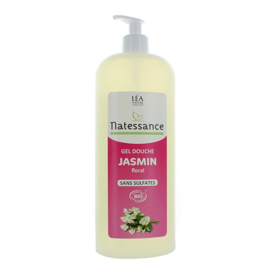 Gel douche bio Natessance Jasmin Floral 1 L (33,81 fl oz) 