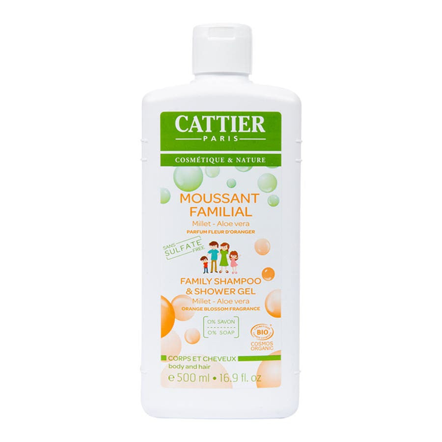 Cattier Family Perfume Foamer Orange Blossom Hair & Body Bioes 500ml (16.90 fl oz)