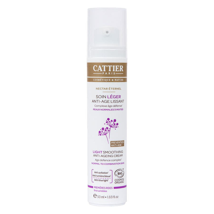 Cattier Anti-Âge Nectar Eternel Soin Léger Lissant Bio Peaux Normales à Mixtes 50 ml 