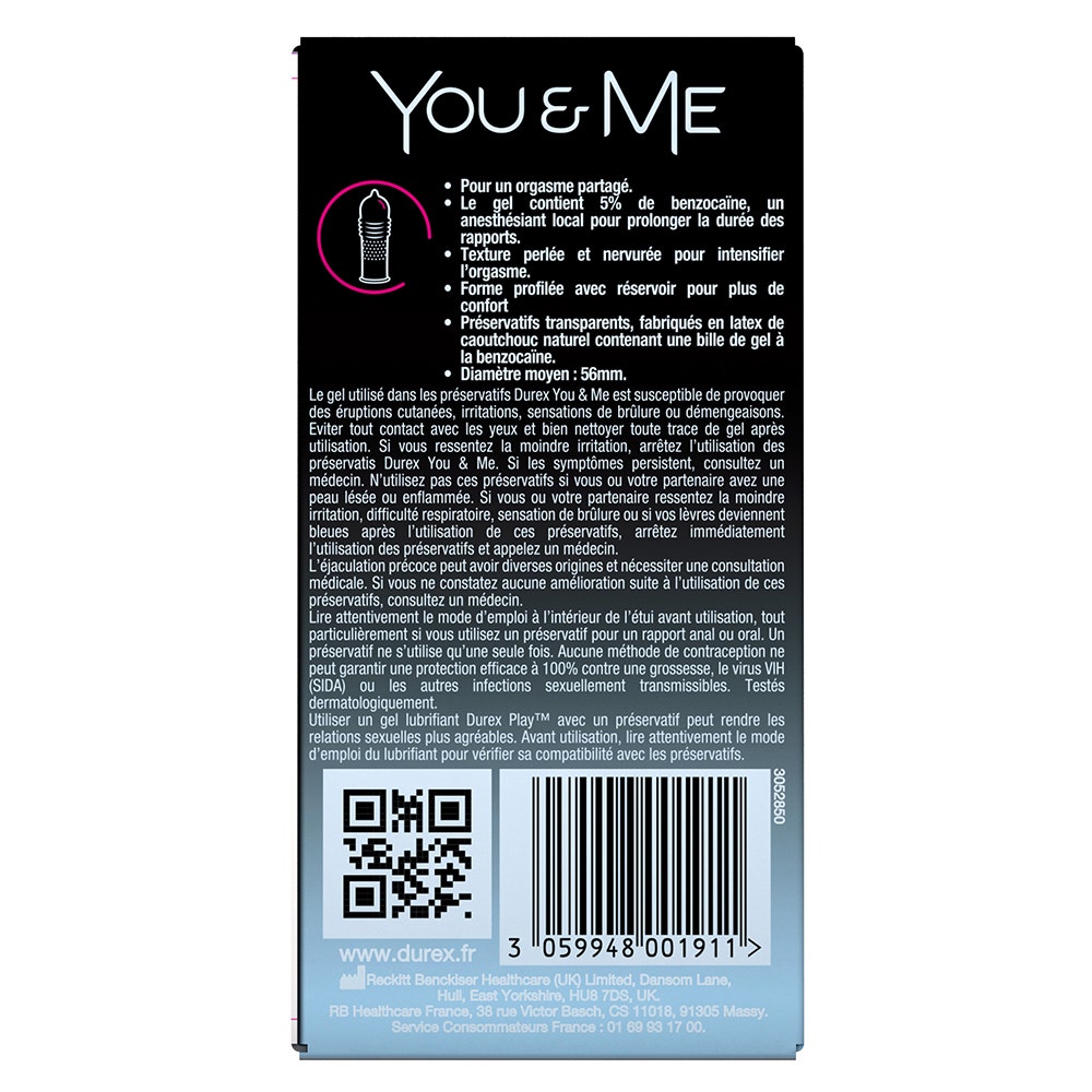 Durex You&Me Delay condoms 10 units